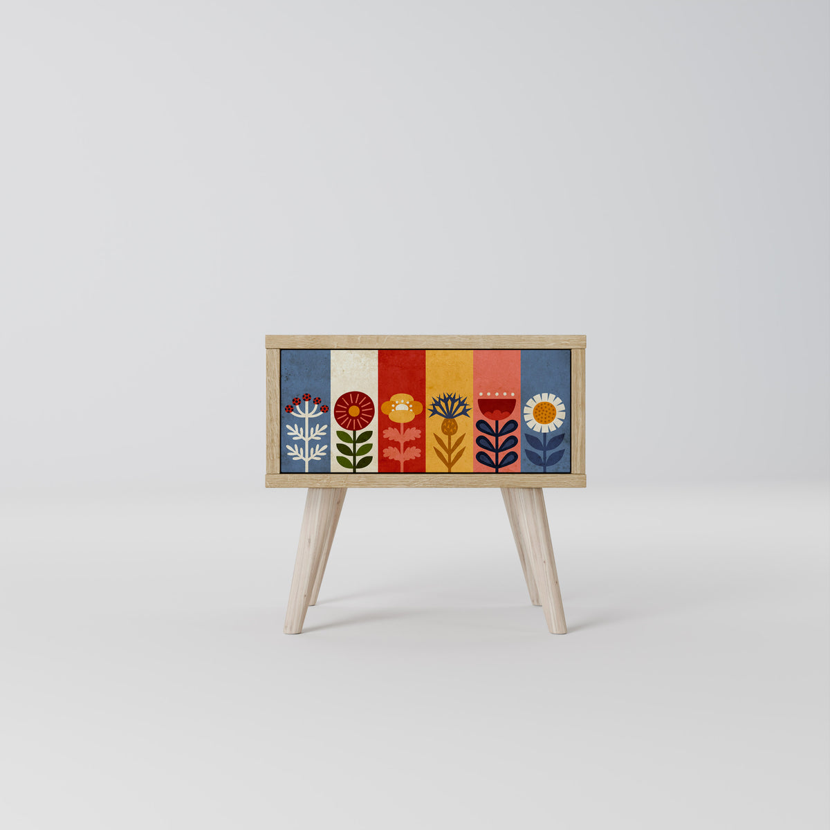 SCANDIC FLOWERET Mesa de Cabeceira com Gaveta