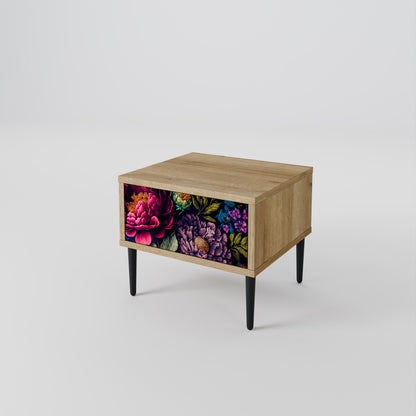 BLOOMING ELEGANCE Mesa de Cabeceira com Gaveta