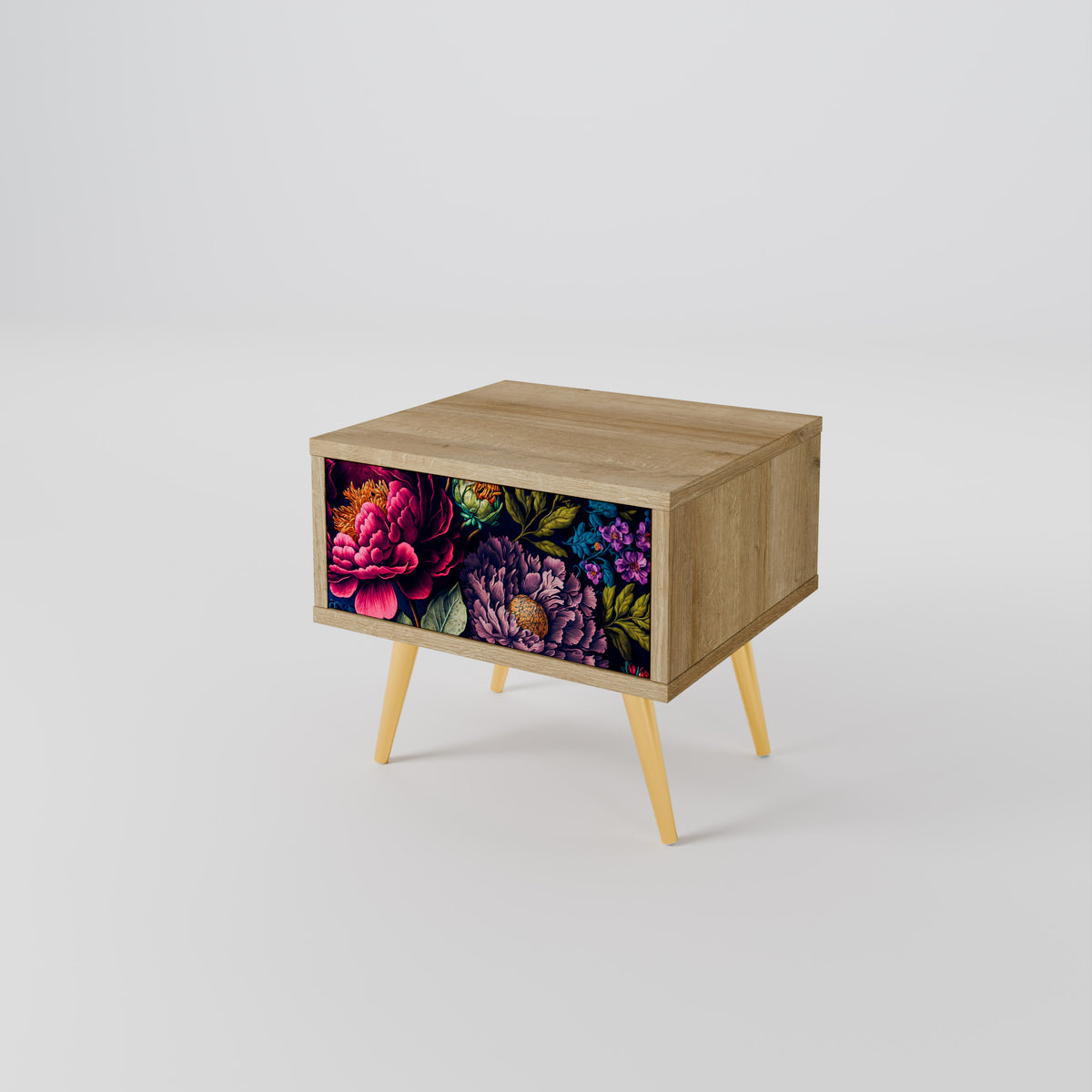 BLOOMING ELEGANCE Mesa de Cabeceira com Gaveta
