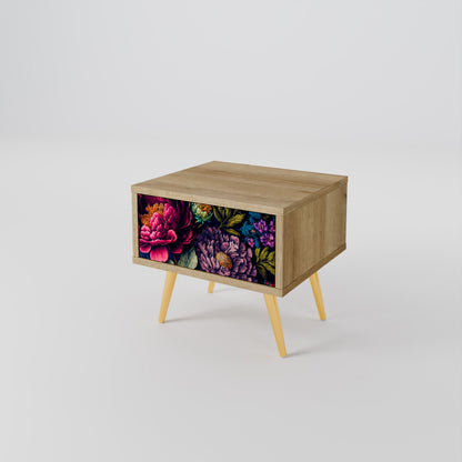 BLOOMING ELEGANCE Mesa de Cabeceira com Gaveta