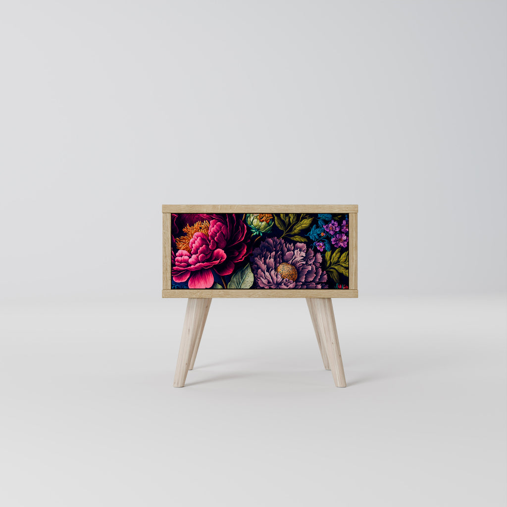 BLOOMING ELEGANCE Mesa de Cabeceira com Gaveta