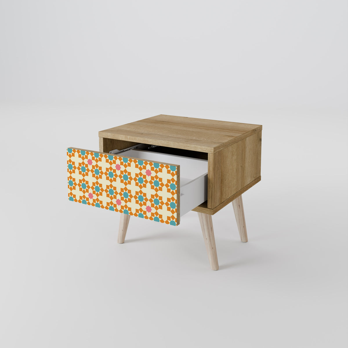 FLORAL DECOR Mesa de Cabeceira com Gaveta