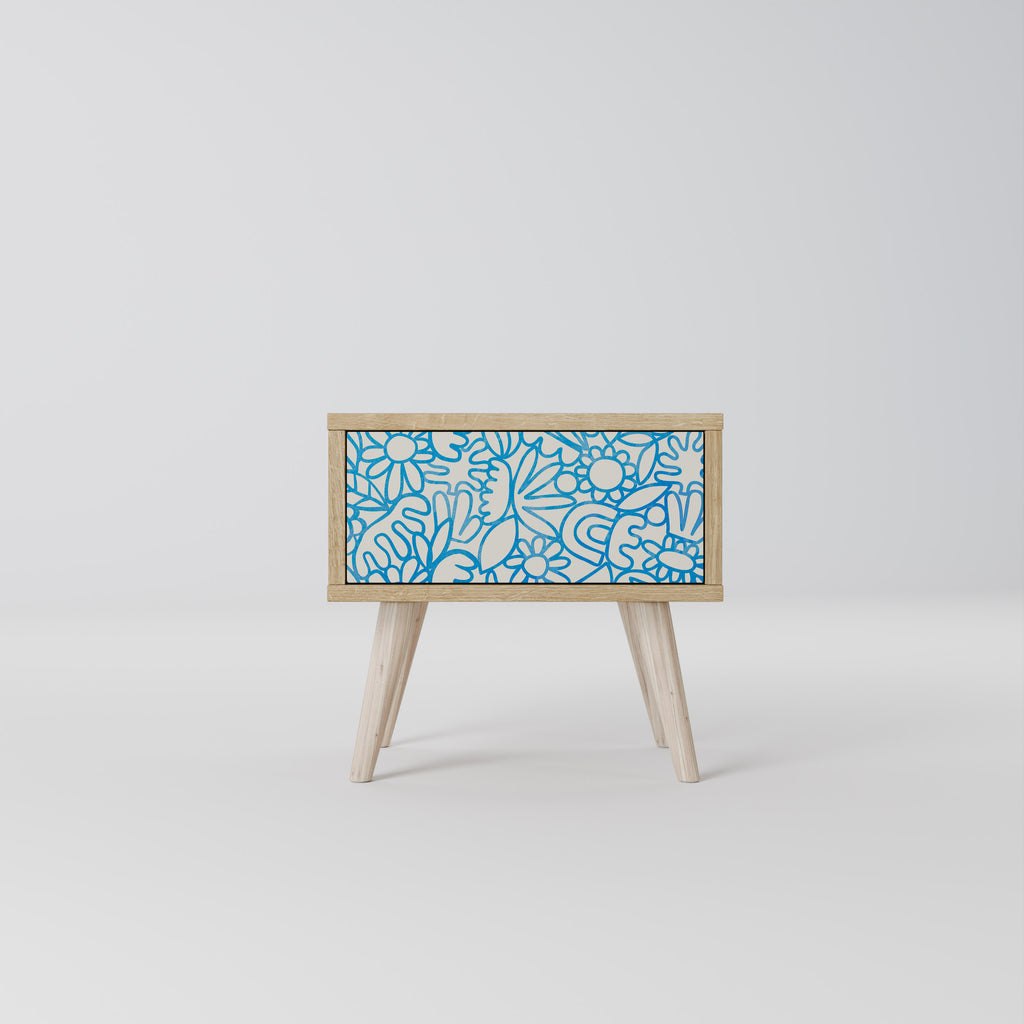 BLOOMY MORNING Mesa de Cabeceira com Gaveta