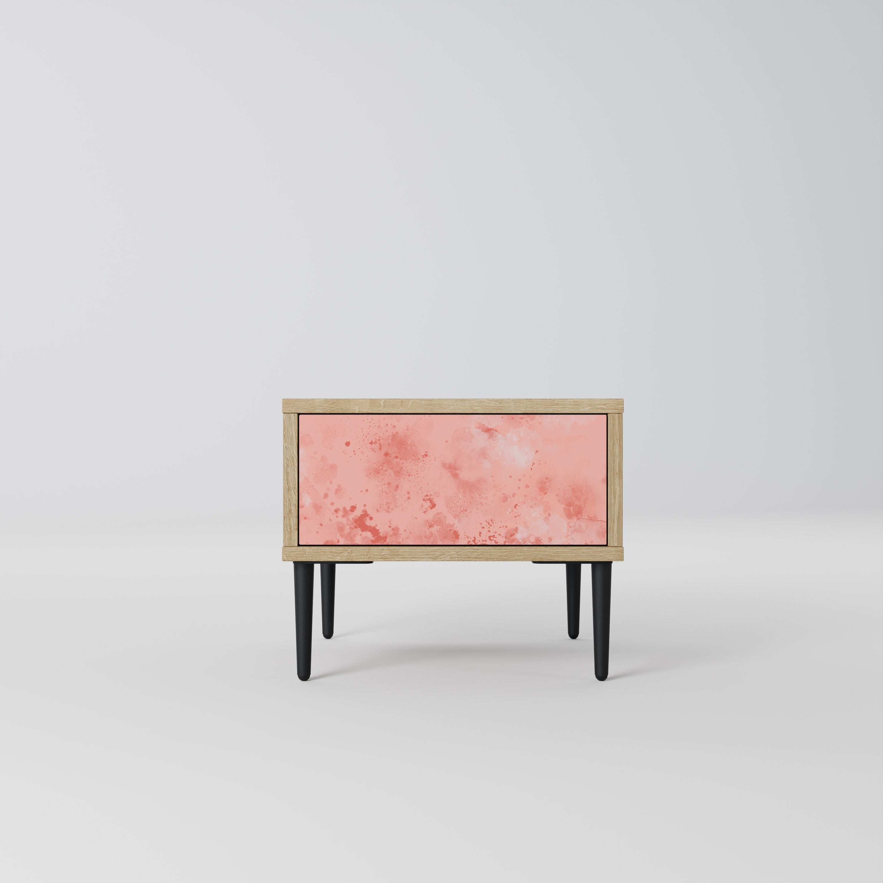 CRANE DANCE Mesa de Cabeceira em Efeito Carvalho