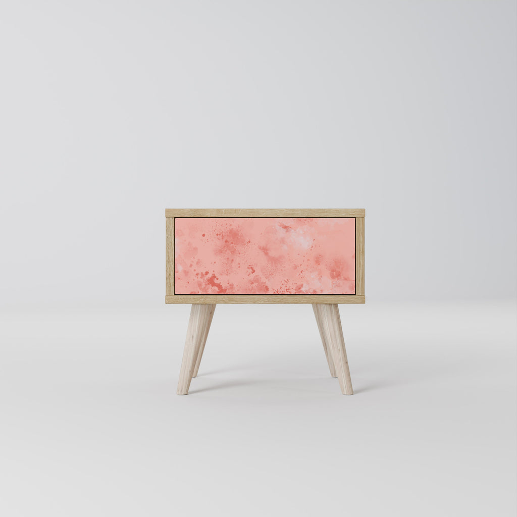 CRANE DANCE Mesa de Cabeceira em Efeito Carvalho