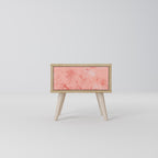 CRANE DANCE Mesa de Cabeceira em Efeito Carvalho