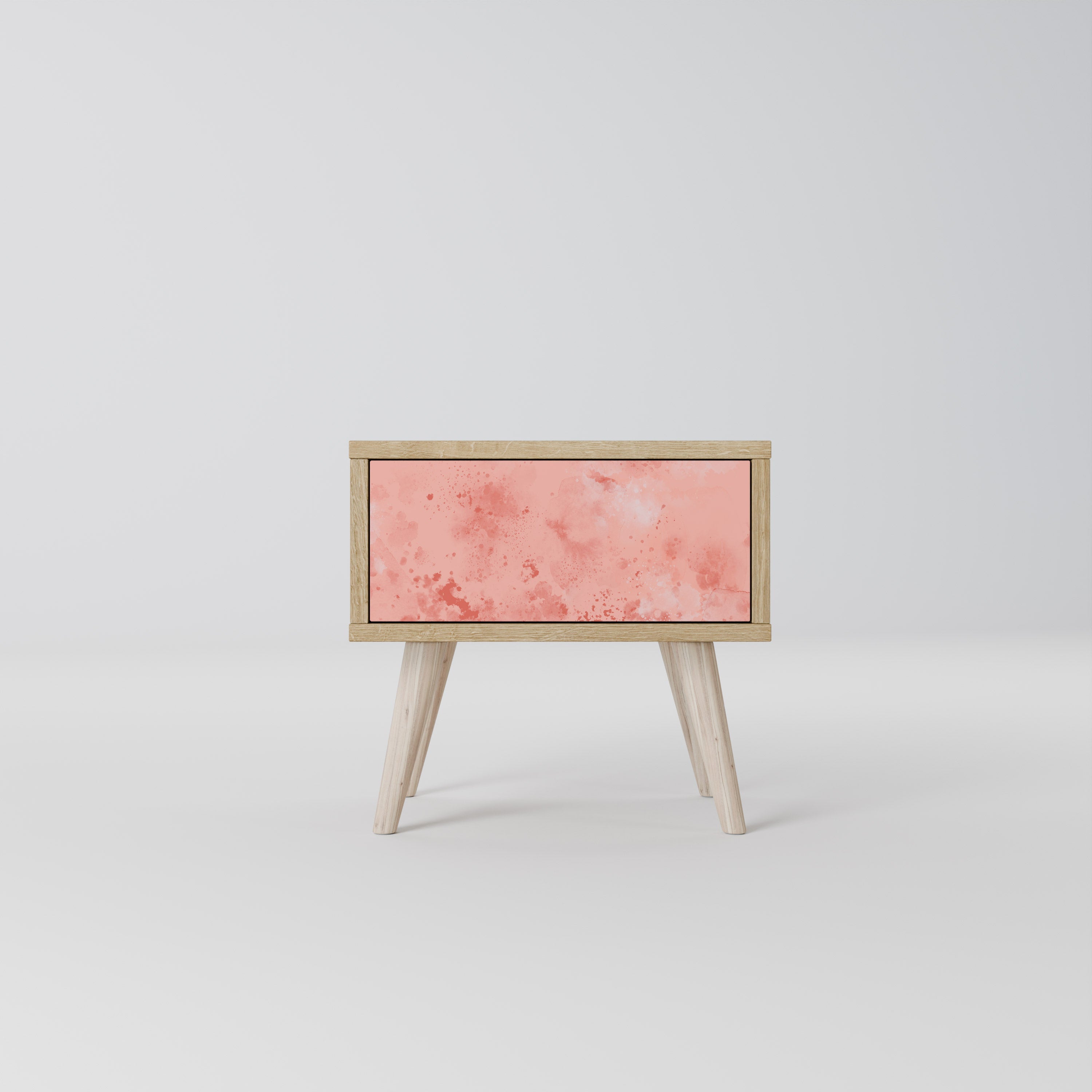 CRANE DANCE Mesa de Cabeceira em Efeito Carvalho