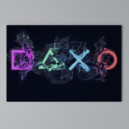GAMING REVOLT Horizontal Canvas Print