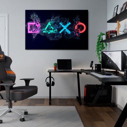 GAMING REVOLT Horizontal Canvas Print
