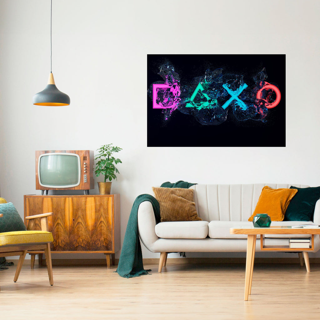 GAMING REVOLT Poster Horizontal Autocolante