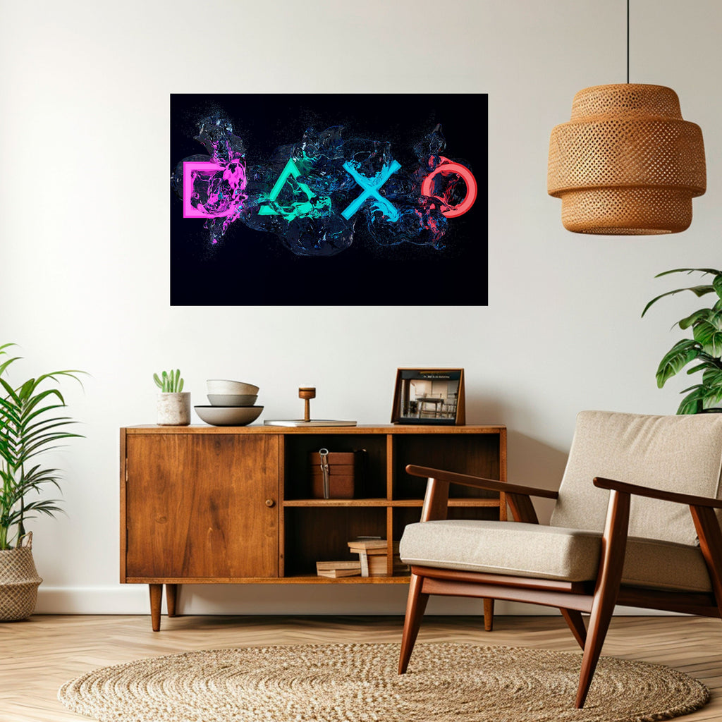 GAMING REVOLT Poster Horizontal Autocolante