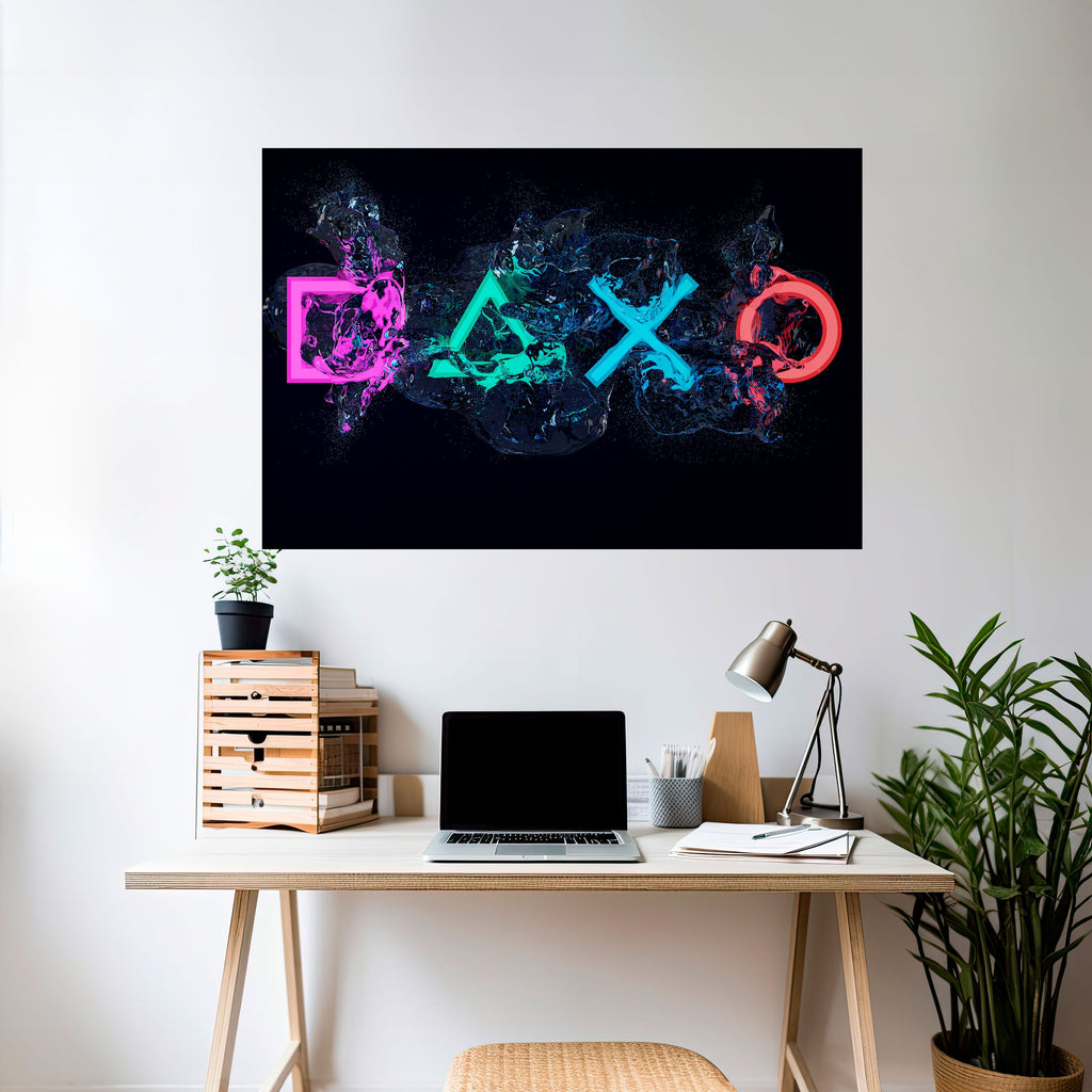 GAMING REVOLT Poster Horizontal Autocolante