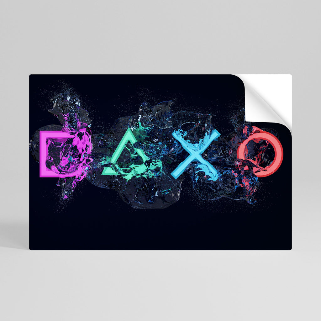 GAMING REVOLT Poster Horizontal Autocolante