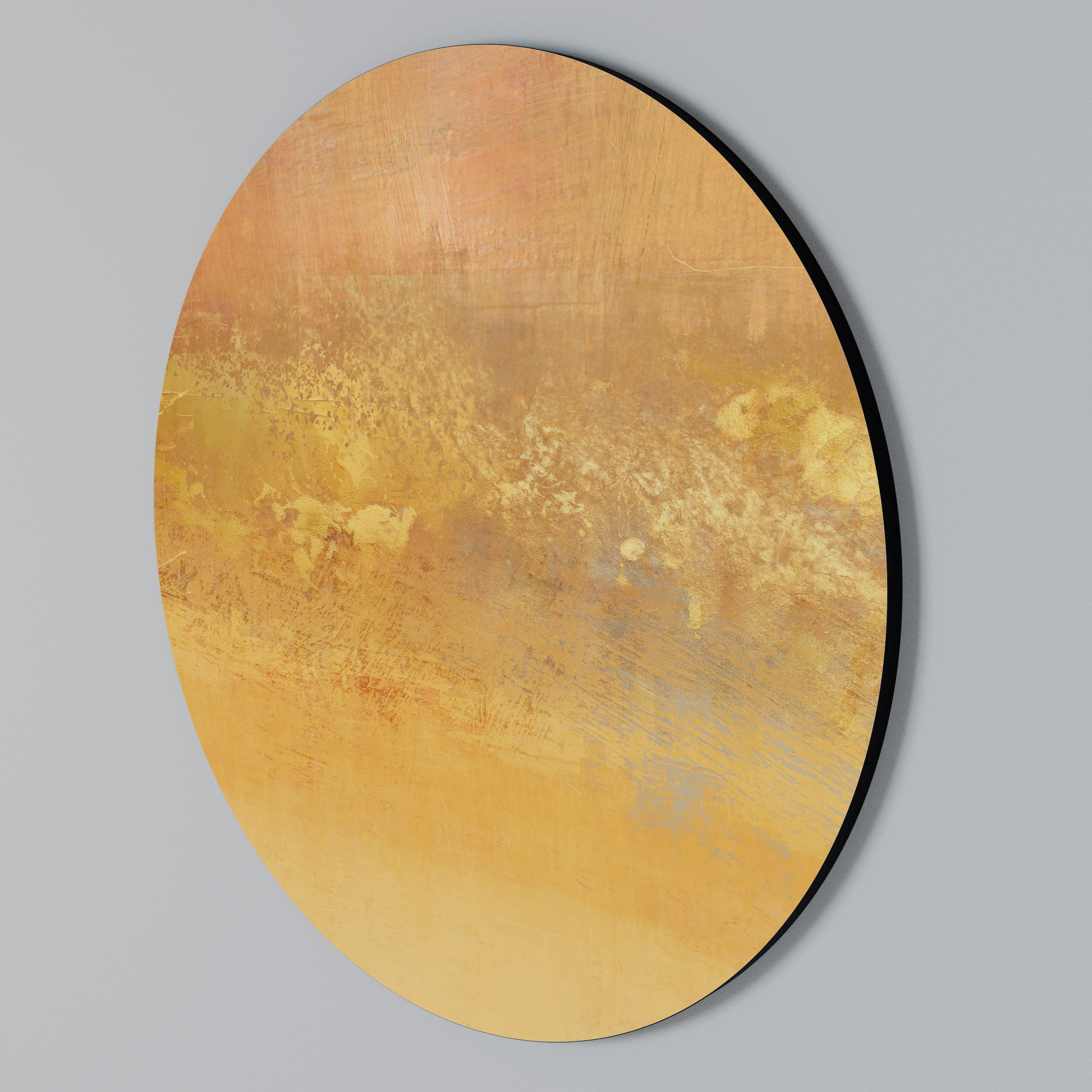 ORANGE IMPRESSION Arte de Parede Redonda