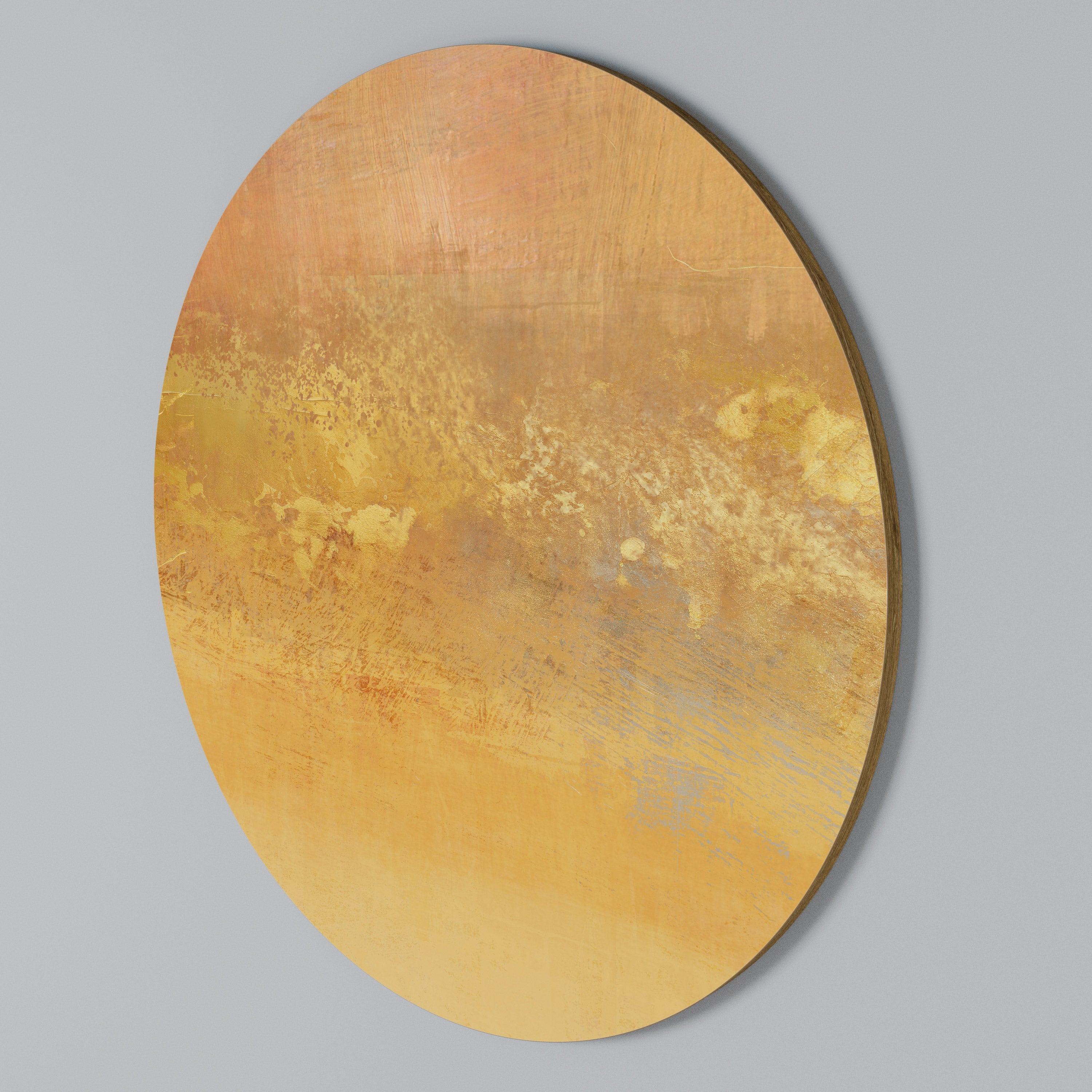 ORANGE IMPRESSION Arte de Parede Redonda