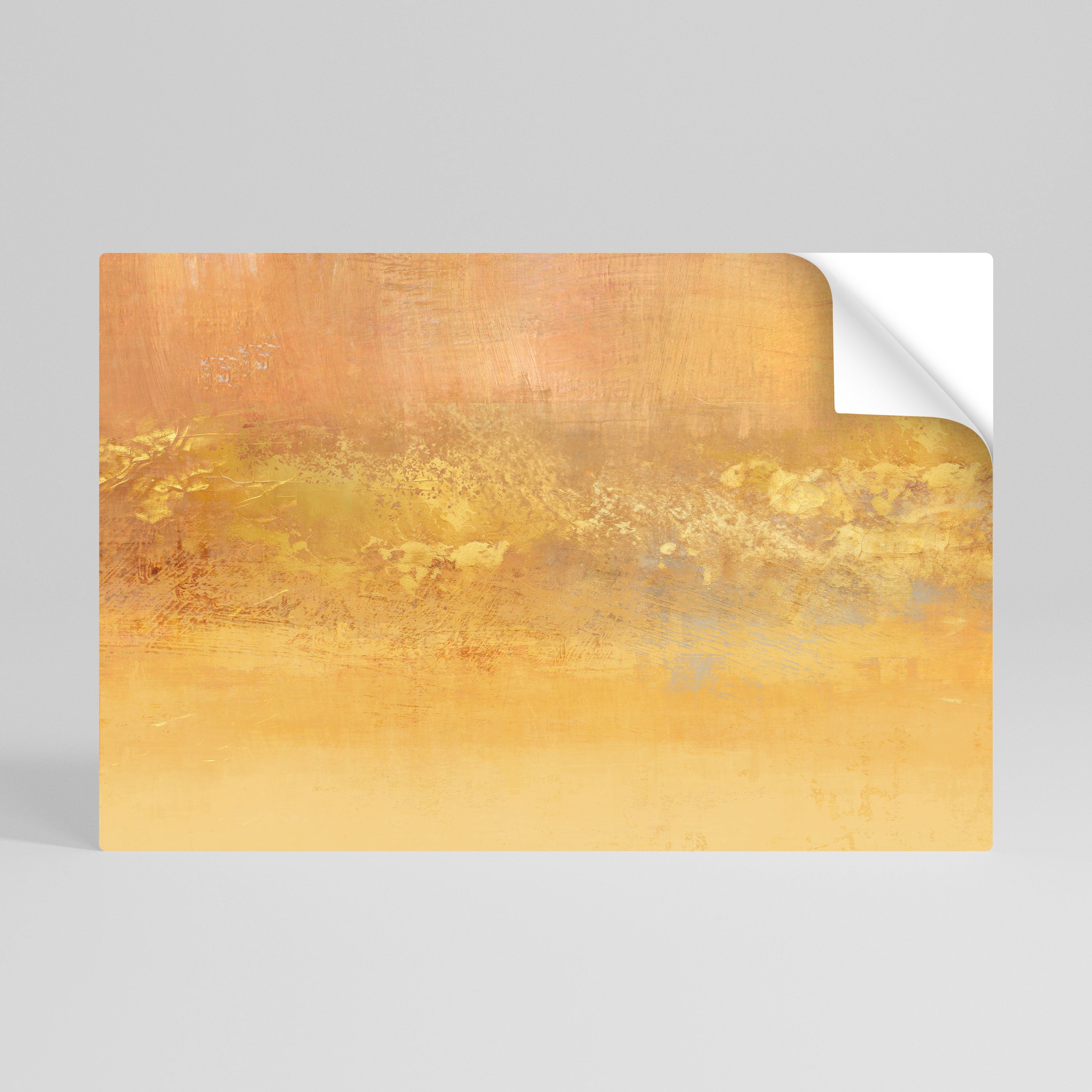 ORANGE IMPRESSION Poster Horizontal Autocolante