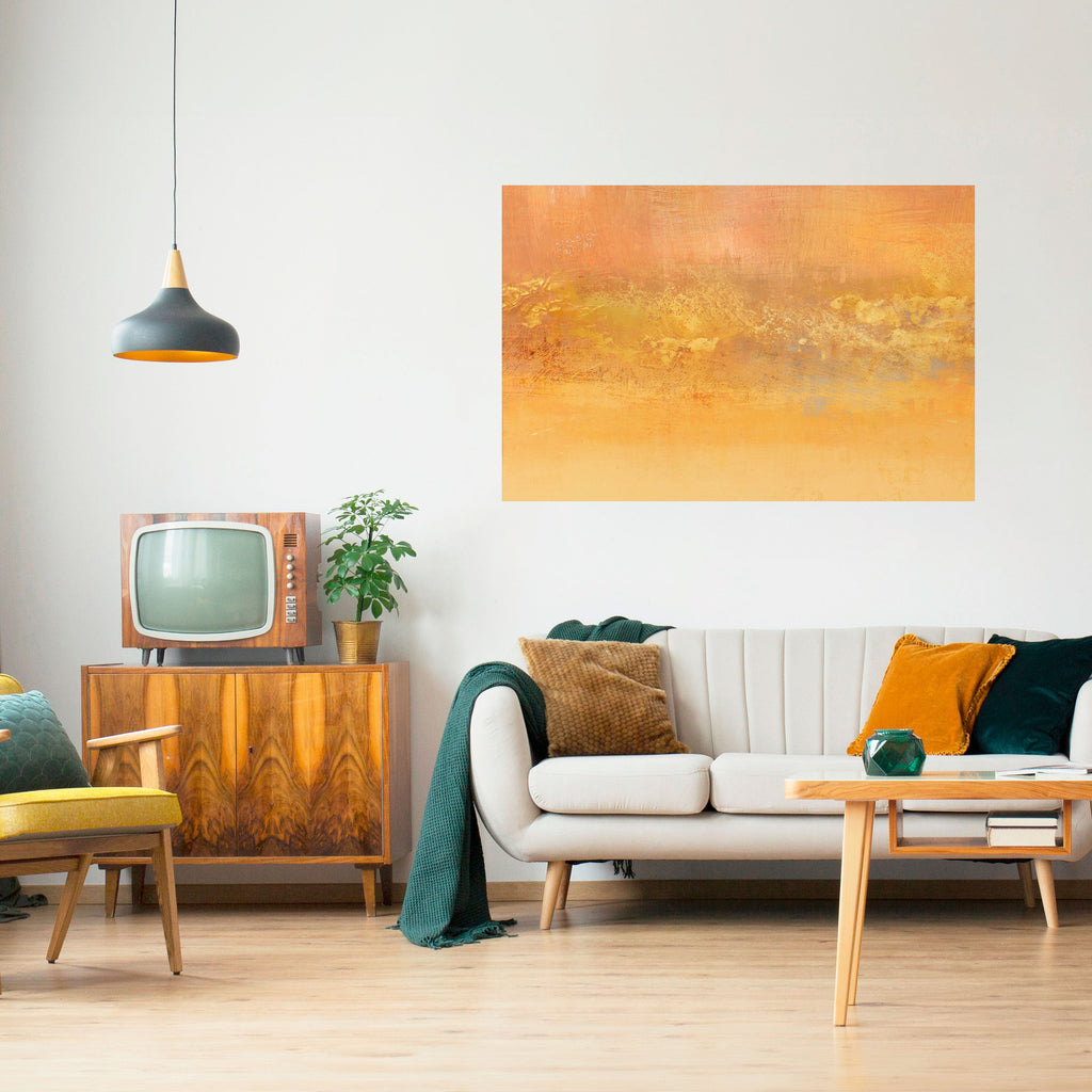 ORANGE IMPRESSION Poster Horizontal Autocolante