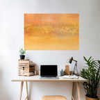 ORANGE IMPRESSION Poster Horizontal Autocolante