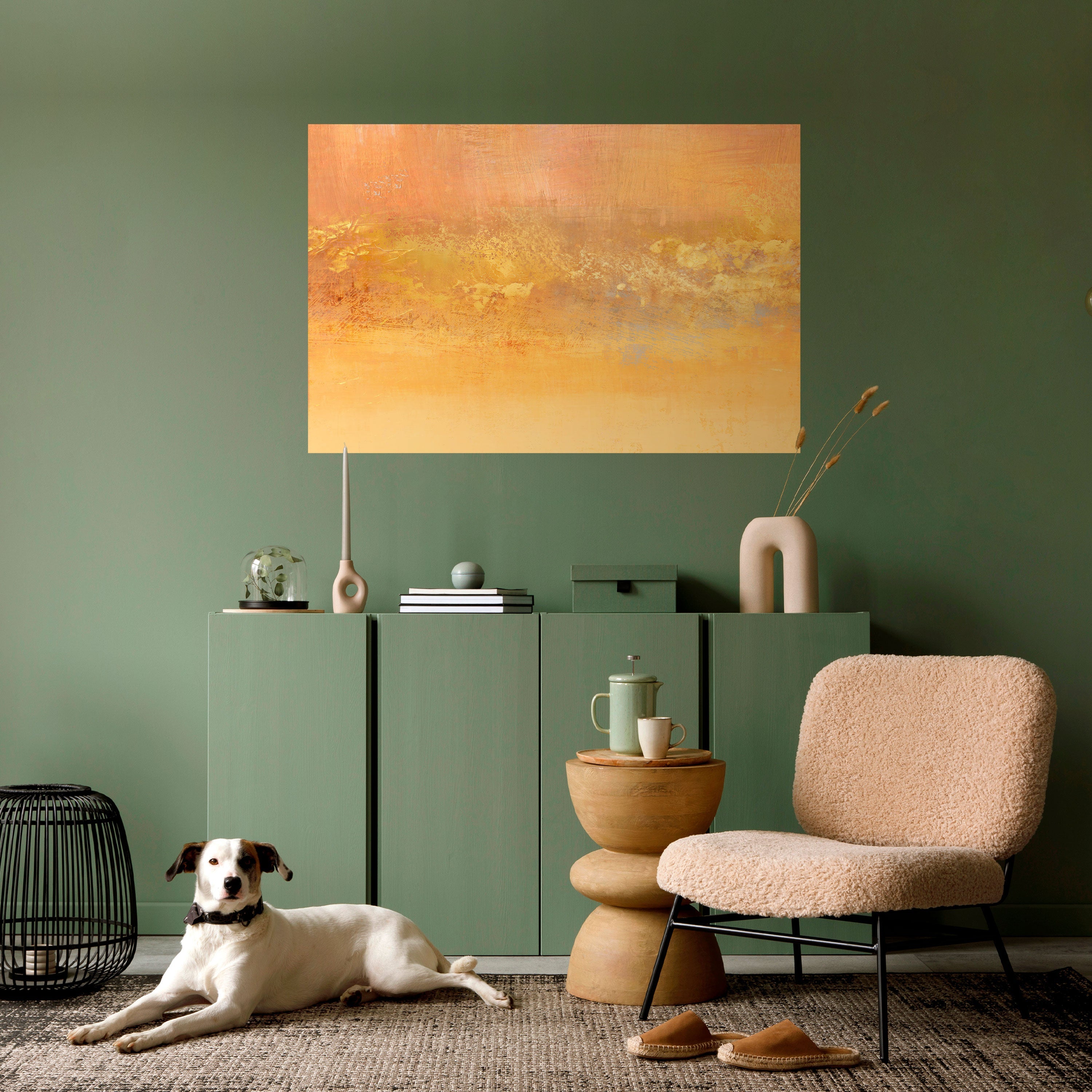 ORANGE IMPRESSION Poster Horizontal Autocolante