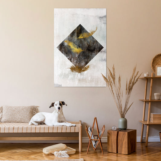 FALLING LIGHTNESS Quadro em tela vertical