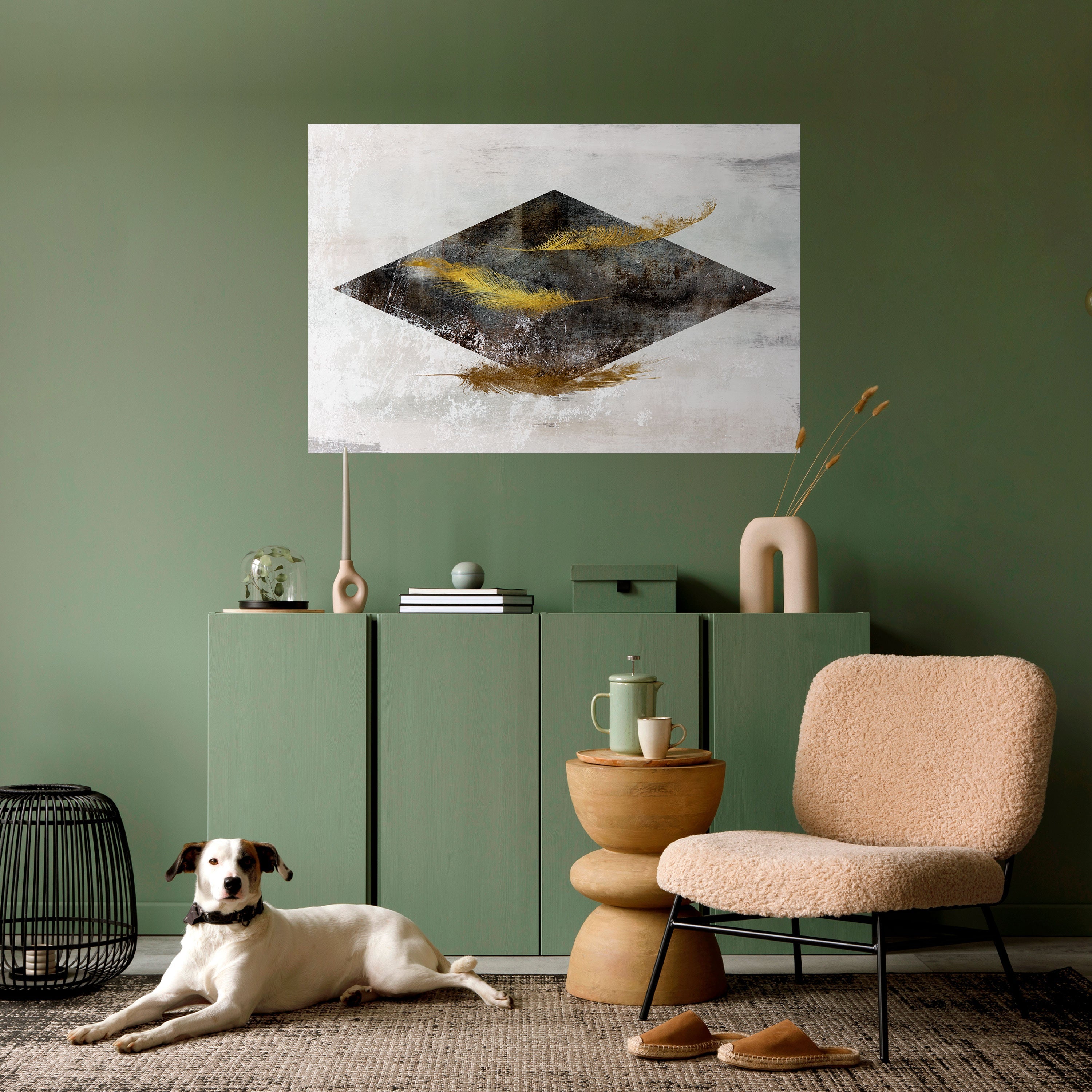 FALLING LIGHTNESS Poster Horizontal Autocolante