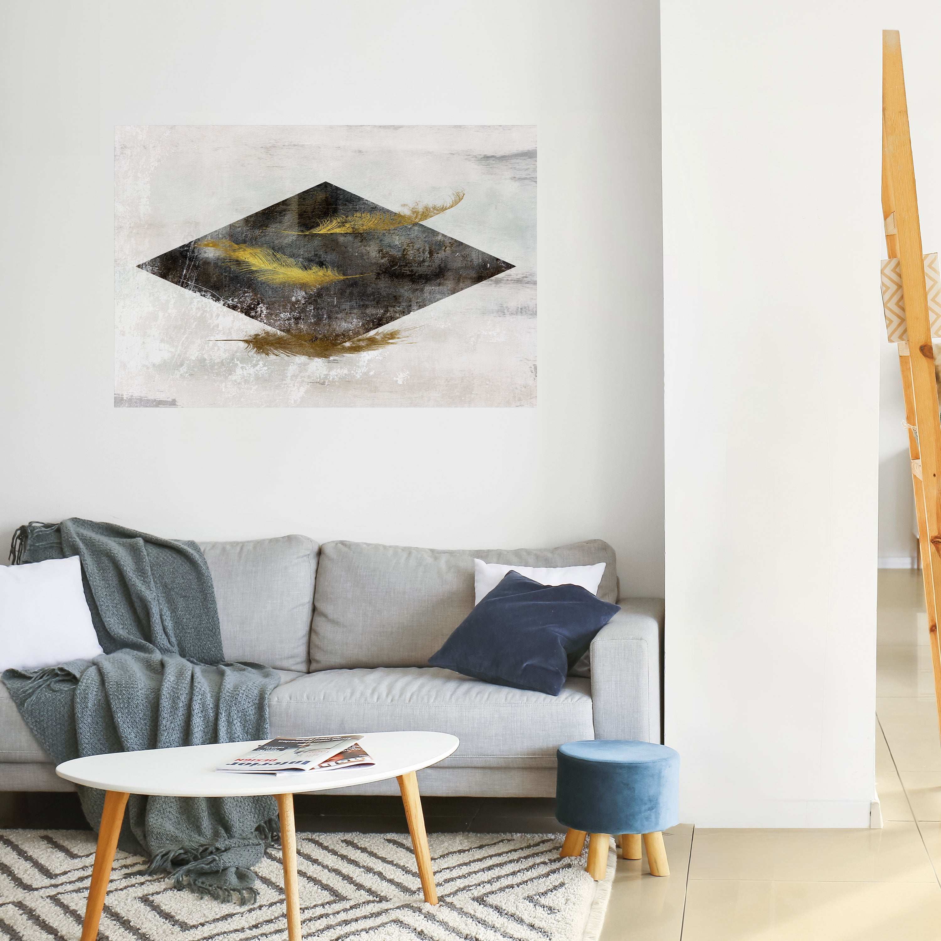 FALLING LIGHTNESS Poster Horizontal Autocolante