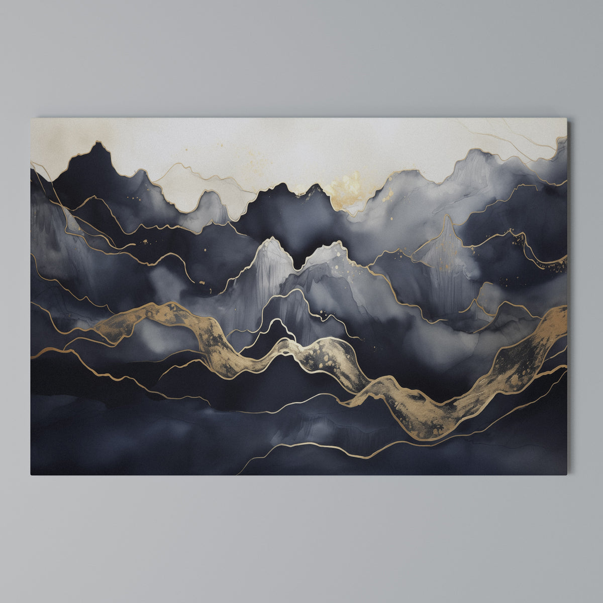 GOLDEN ALPINE BLISS Horizontal Canvas Print