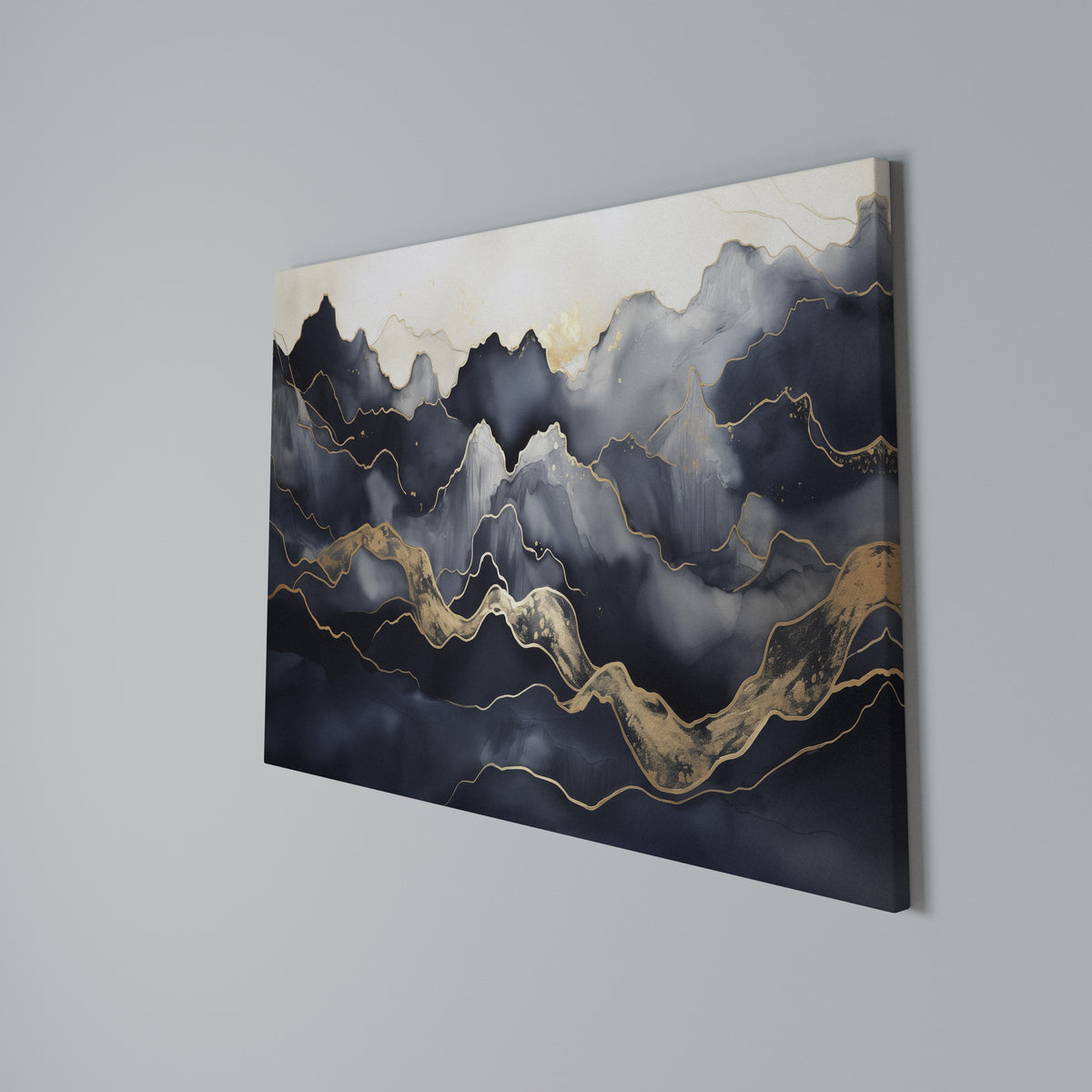 GOLDEN ALPINE BLISS Horizontal Canvas Print
