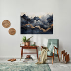 GOLDEN ALPINE BLISS Poster Horizontal Autocolante