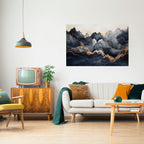 GOLDEN ALPINE BLISS Poster Horizontal Autocolante