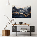 GOLDEN ALPINE BLISS Poster Horizontal Autocolante