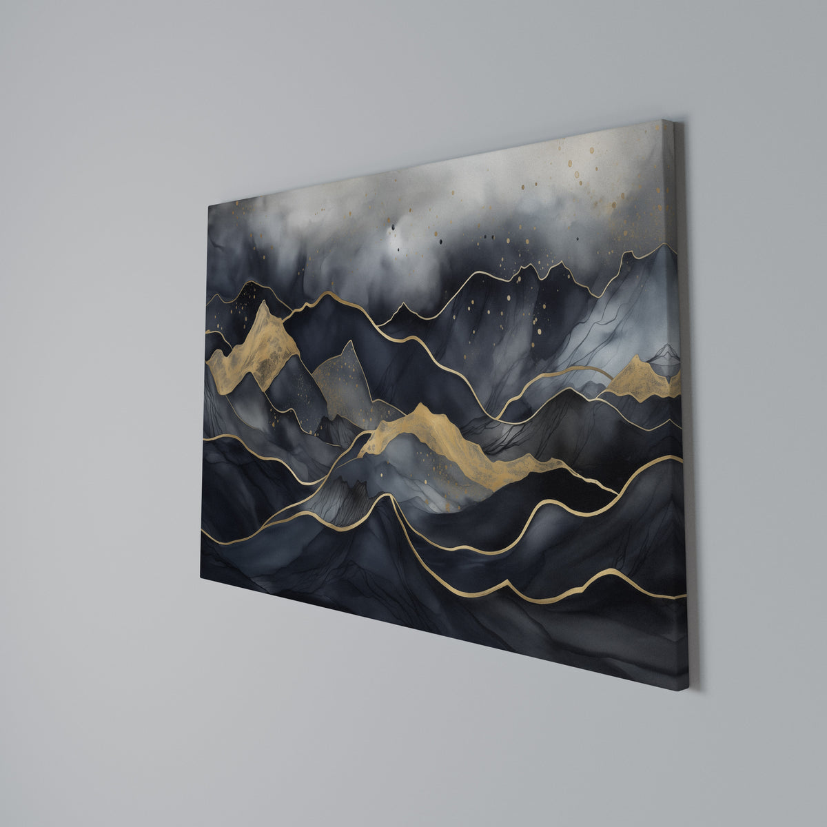 GOLDEN SUMMIT SERENITY Horizontal Canvas Print