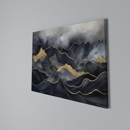 GOLDEN SUMMIT SERENITY Horizontal Canvas Print