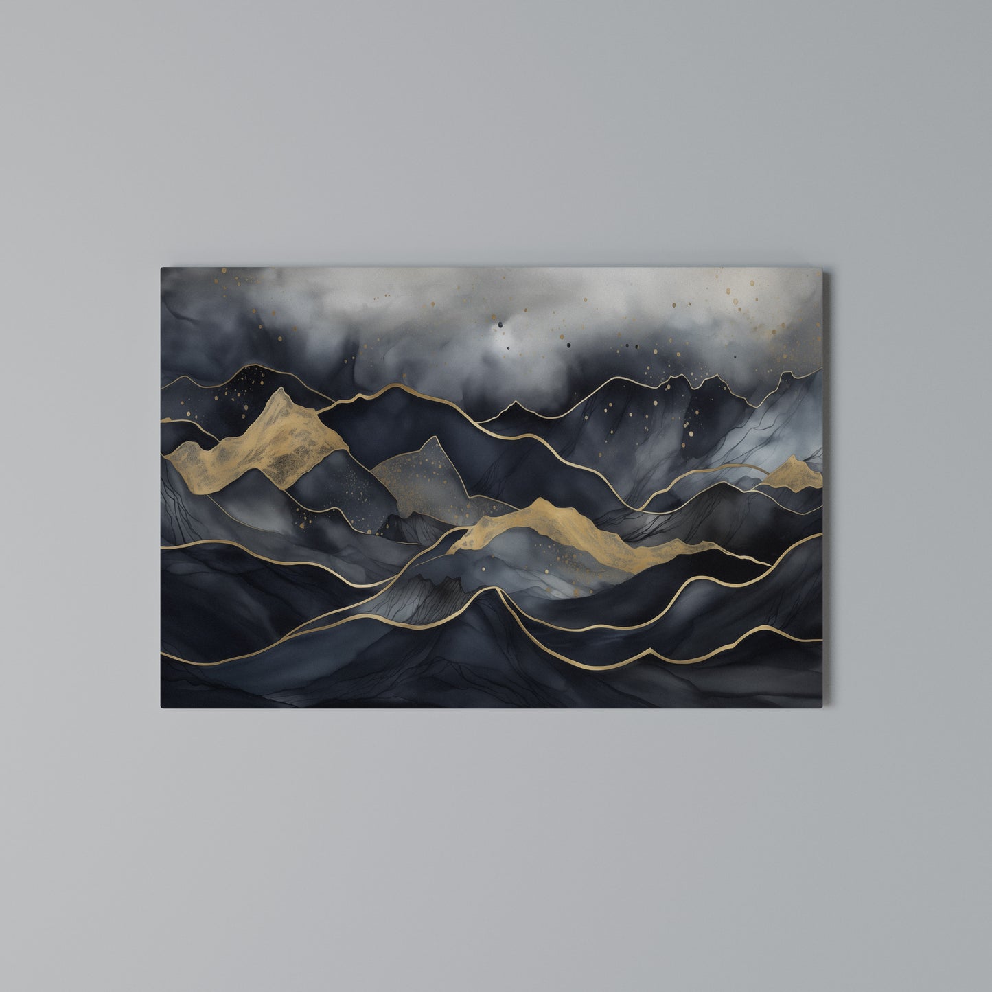 GOLDEN SUMMIT SERENITY Horizontal Canvas Print
