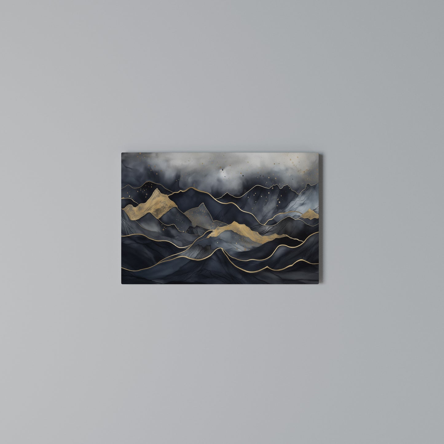 GOLDEN SUMMIT SERENITY Horizontal Canvas Print
