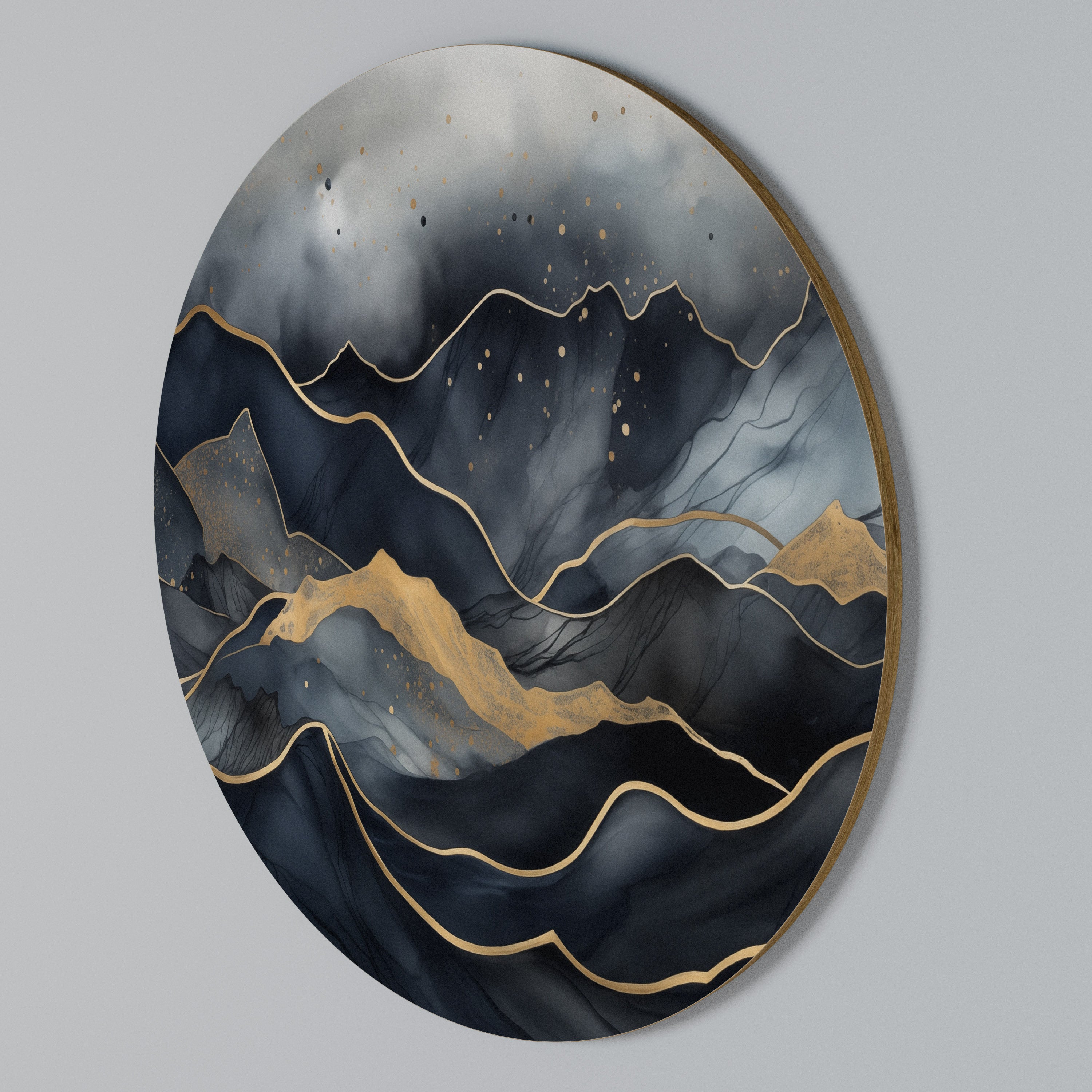 GOLDEN SUMMIT SERENITY Arte de Parede Redonda