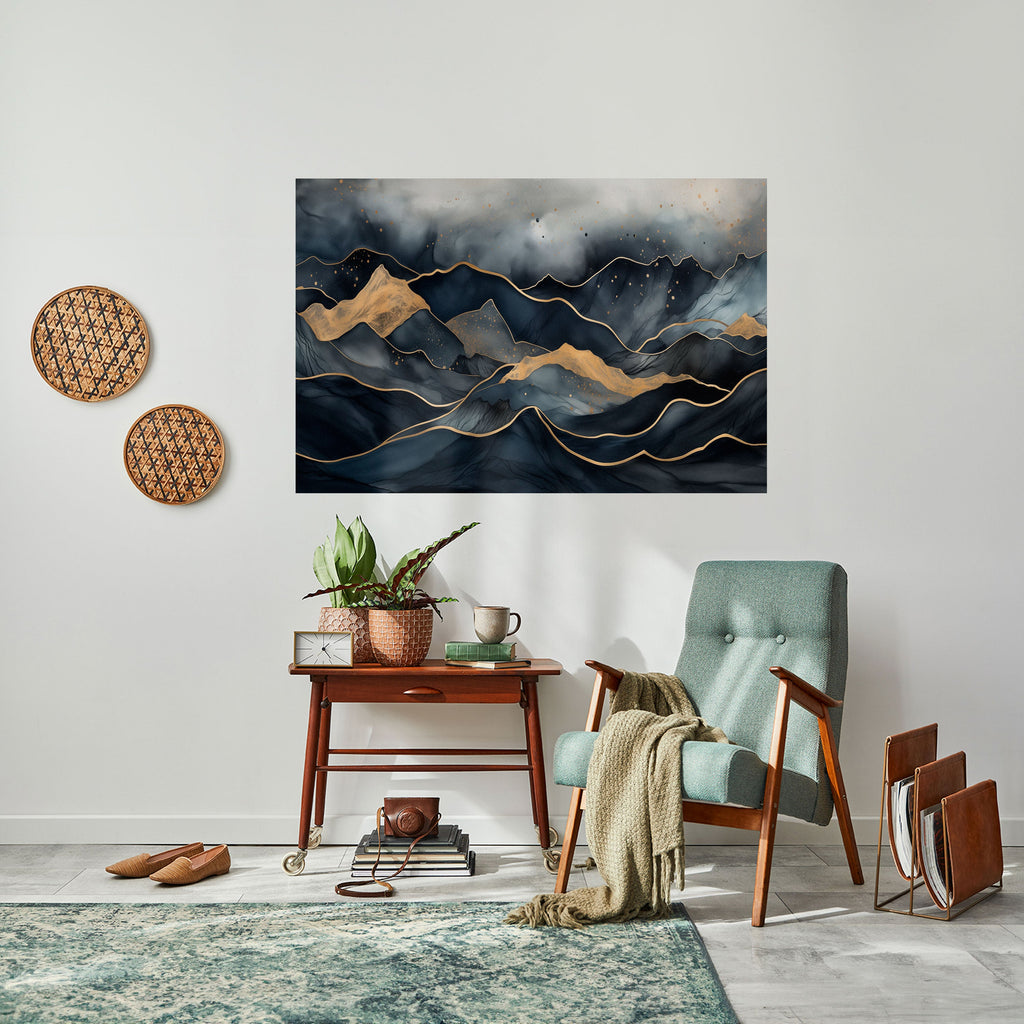 GOLDEN SUMMIT SERENITY Poster Horizontal Autocolante