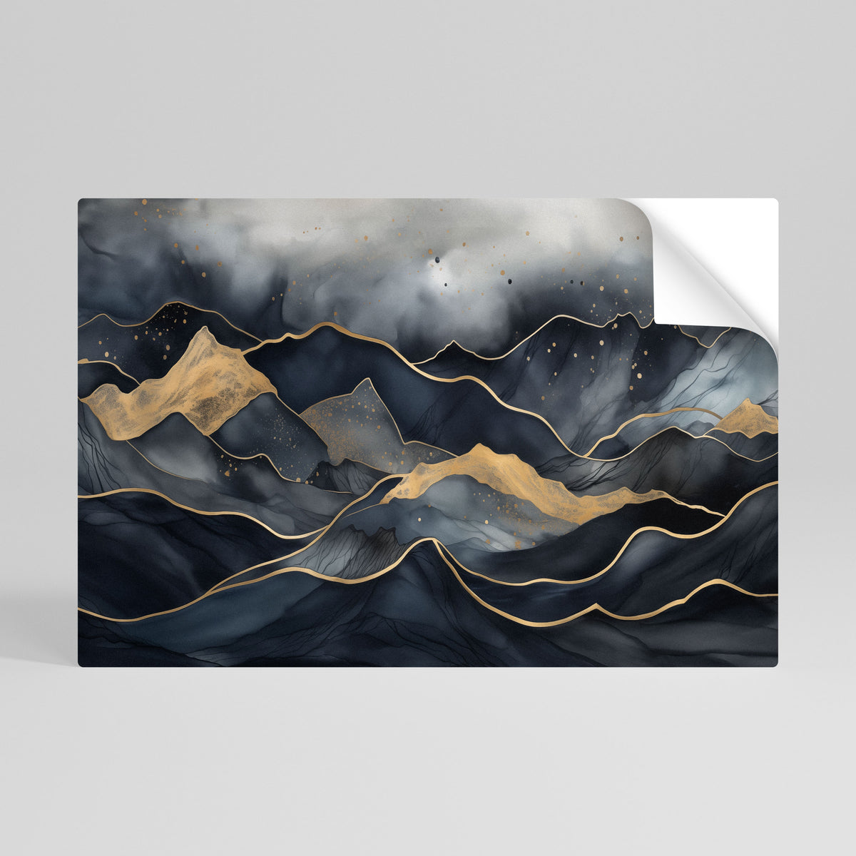 GOLDEN SUMMIT SERENITY Póster Autocolante Horizontal