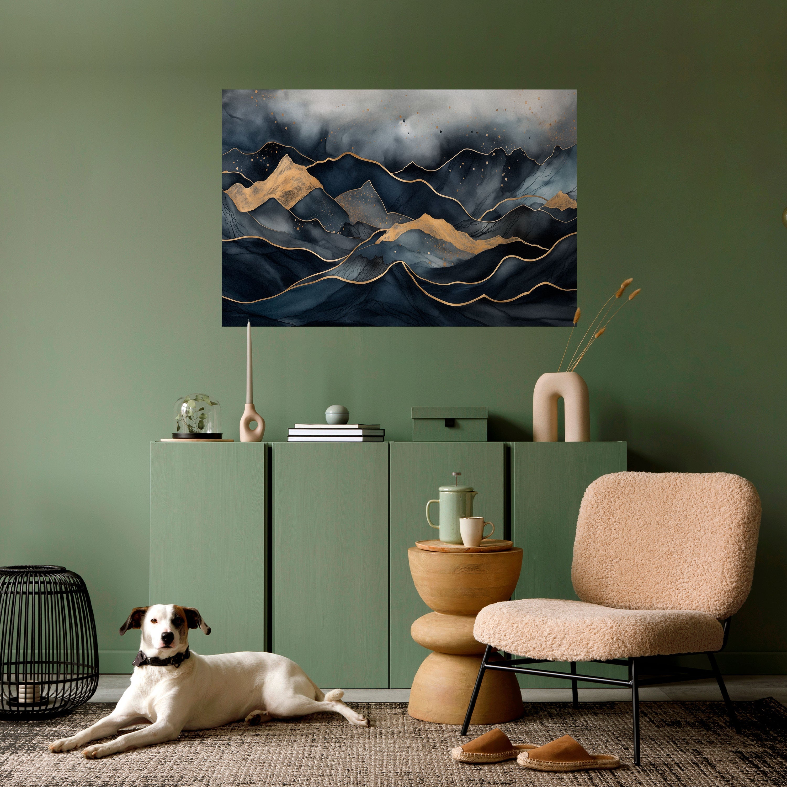 GOLDEN SUMMIT SERENITY Poster Horizontal Autocolante