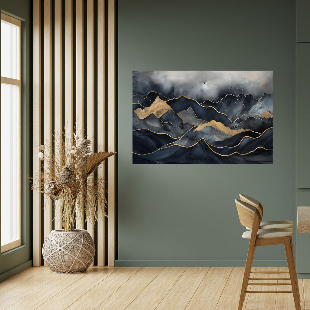 GOLDEN SUMMIT SERENITY Poster Horizontal Autocolante