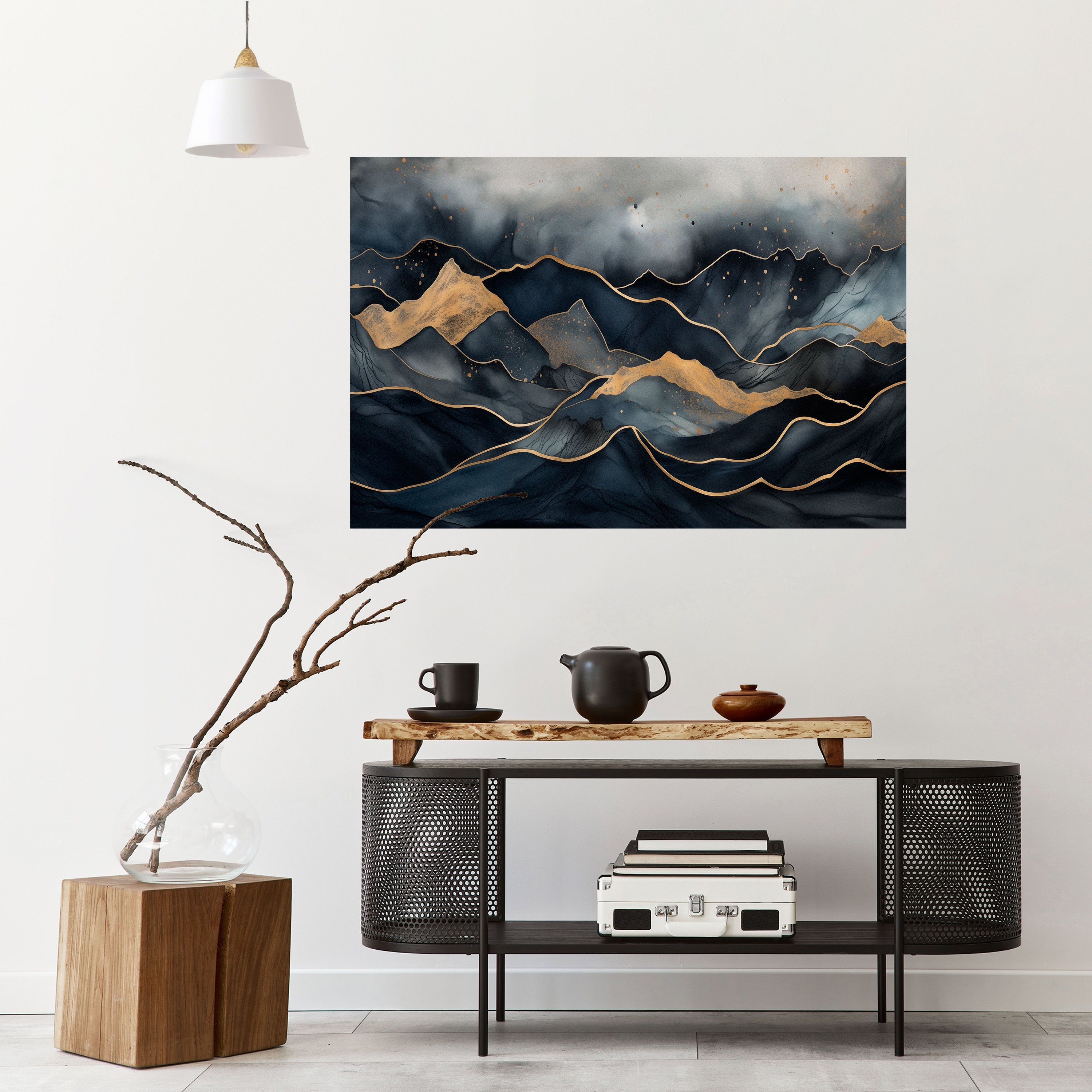 GOLDEN SUMMIT SERENITY Poster Horizontal Autocolante