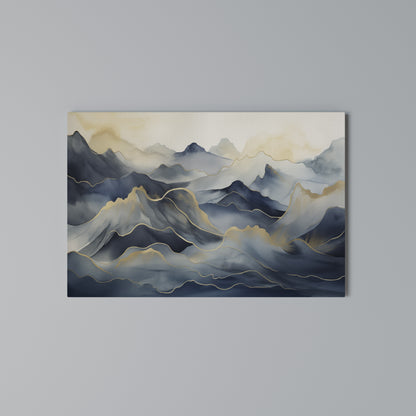 GOLDEN MOUNTAIN FOG Horizontal Canvas Print