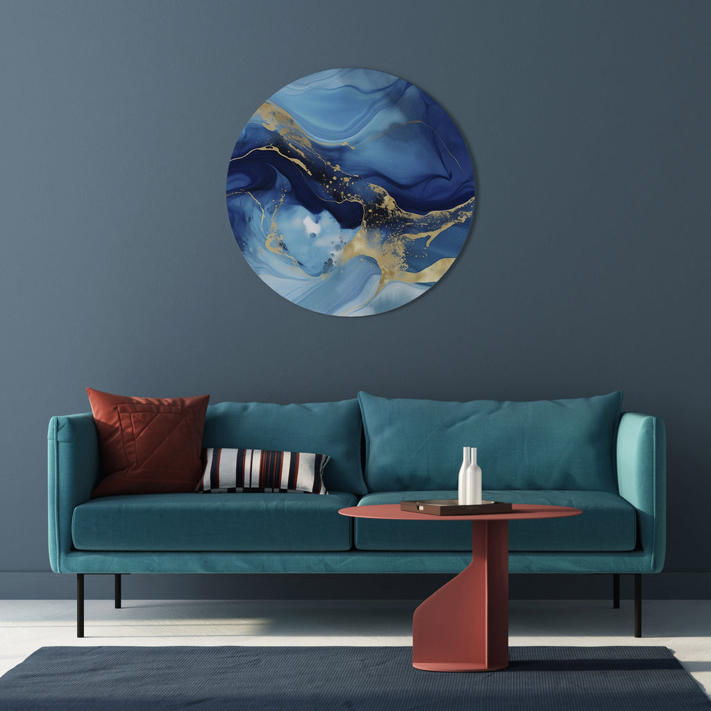 AZURE DREAMSCAPE Round Wall Art