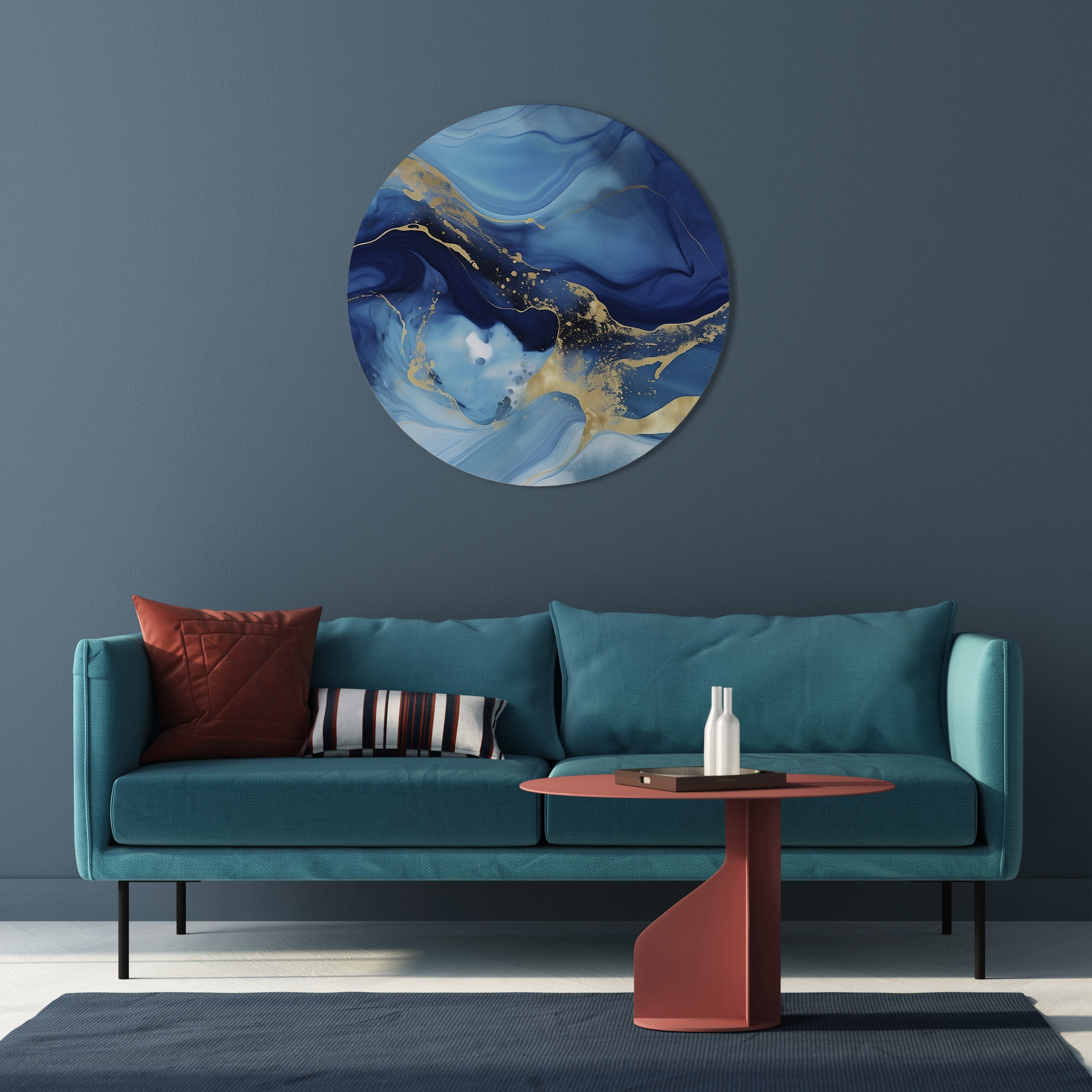 AZURE DREAMSCAPE Round Wall Art