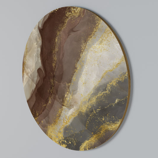 MARBLED ELEGANCE Arte de Parede Redonda