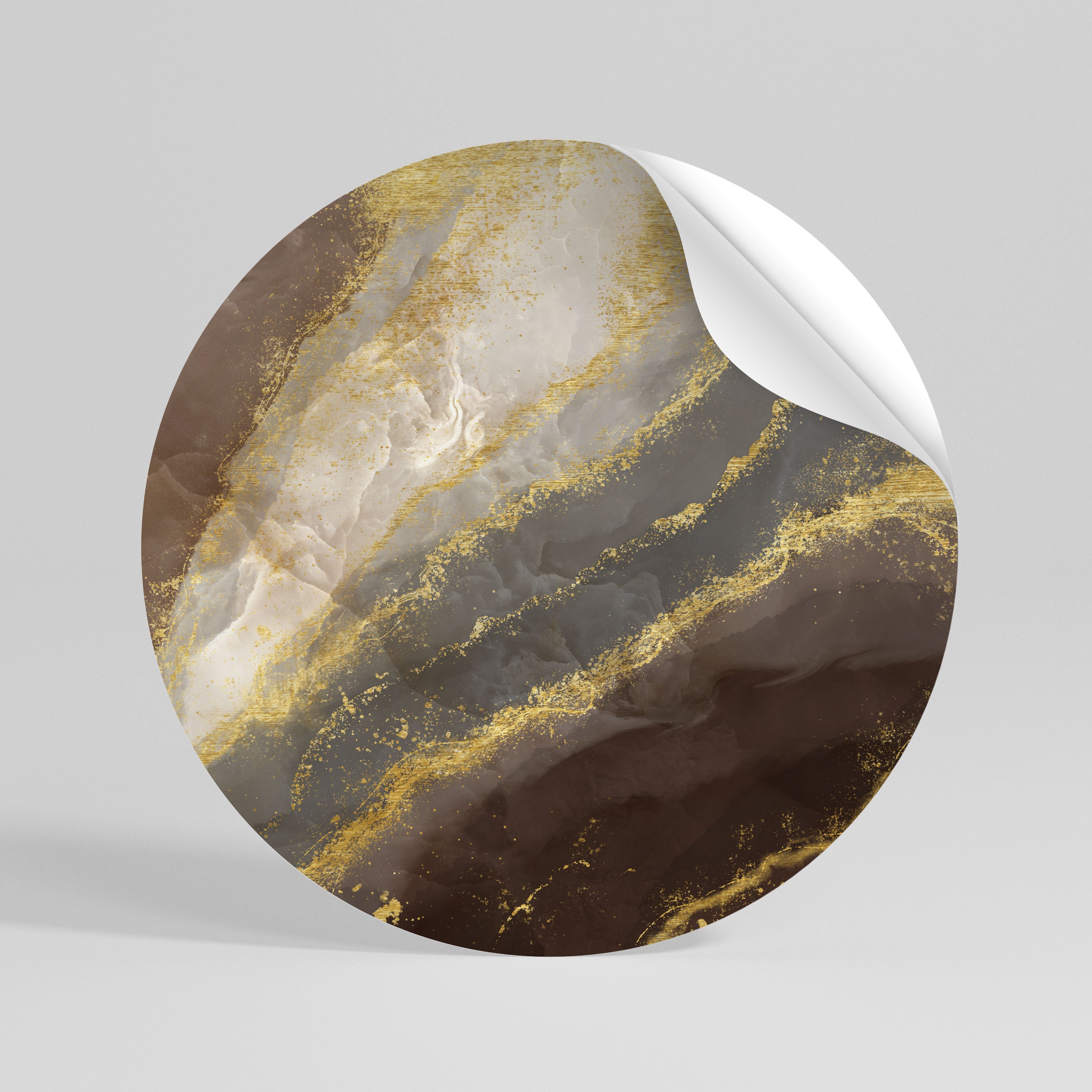 MARBLE MIRAGE Autocolante Redondo Removível