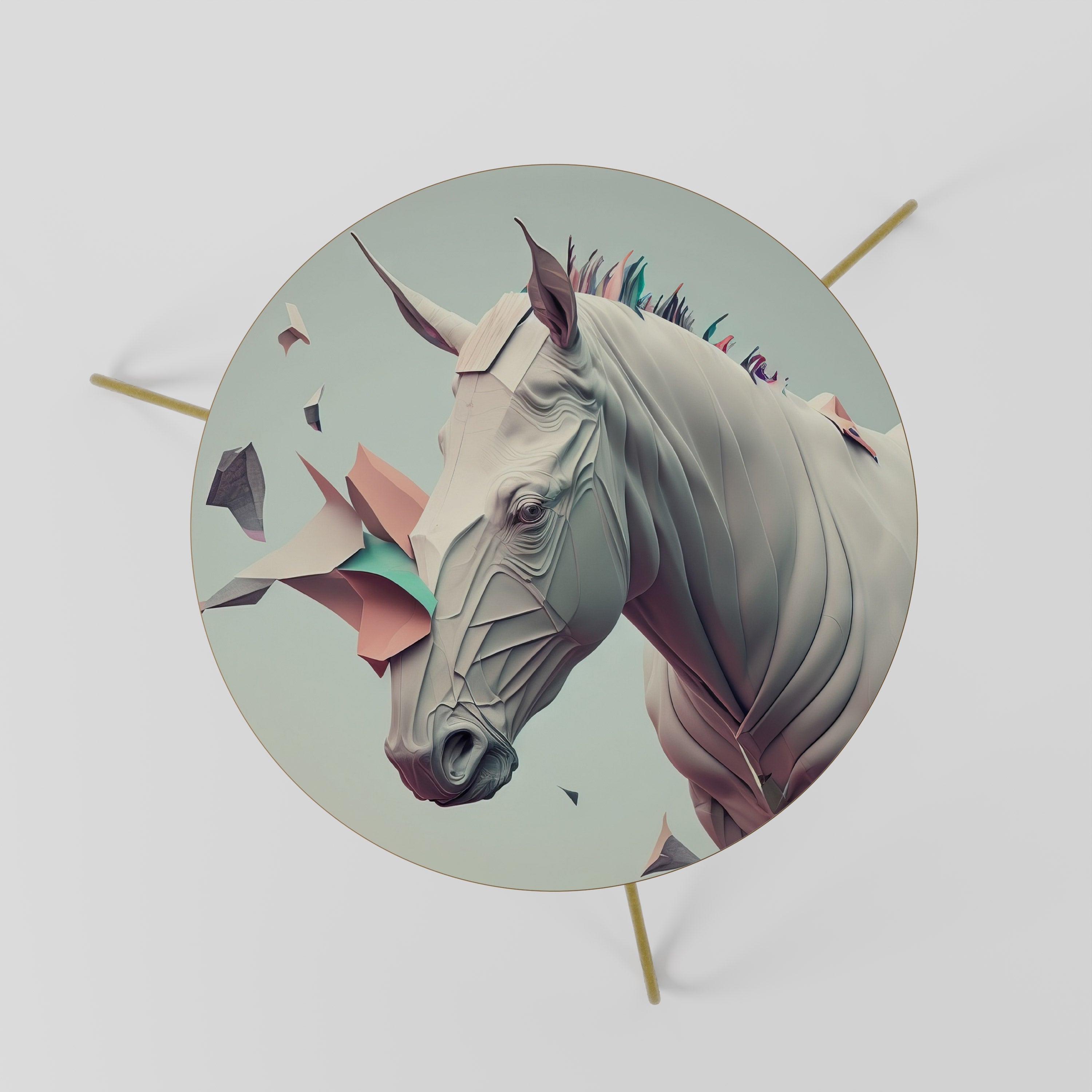 FUTURISTIC HORSE Mesa de Centro 60