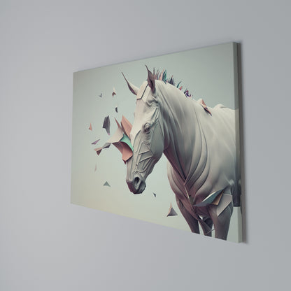 FUTURISTIC HORSE Horizontal Canvas Print