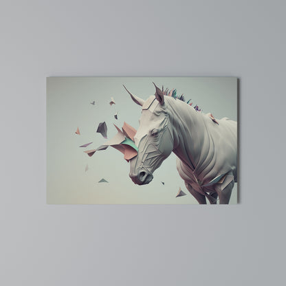 FUTURISTIC HORSE Horizontal Canvas Print