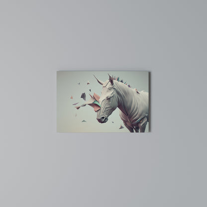 FUTURISTIC HORSE Horizontal Canvas Print